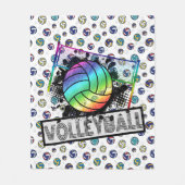 Volleybal fleece deken (Voorkant)