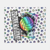Volleybal fleece deken (Voorkant (Horizontaal))