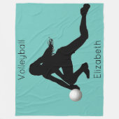 Volleybal fleece deken (Voorkant)