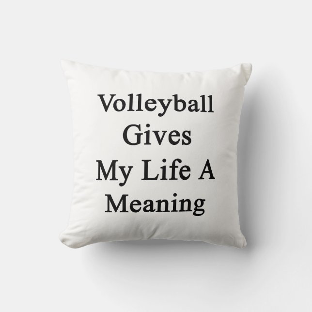 Volleybal geeft mijn leven betekenis kussen (Voorkant)