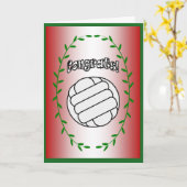 Volleybal - Gefeliciteerd! Kaart (Gele Bloem)