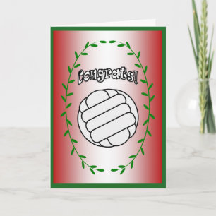 Volleybal - Gefeliciteerd! Kaart