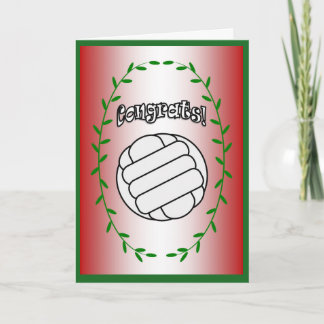 Volleybal - Gefeliciteerd! Kaart