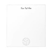 Volleybal Gepersonaliseerd Notitieblok (Voorkant)