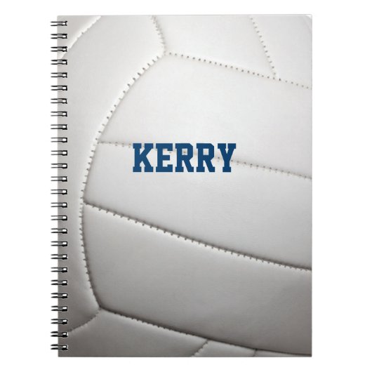 Volleybal Gepersonaliseerd Notitieboek (Voorkant)