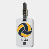 Volleybal Gepersonaliseerde Custom Team Bag Label  Bagagelabel (Voorkant verticaal)