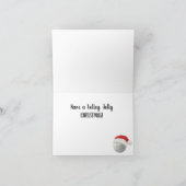 Volleybal gevouwen Wenskaart Kaart (Binnen)