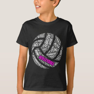 Volleybal gezegden cadeau voor meisjes en vrouwen t-shirt