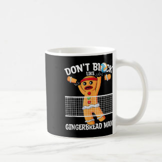 Volleybal Gingerbread Man Volleybal Blocker Chri Koffiemok