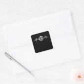 Volleybal Grappig Beachvolleybal Hart Sport Gift Vierkante Sticker (Envelop)