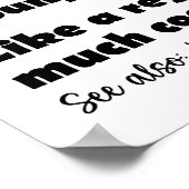 Volleybal Grappig Woordenboek Definitie Poster (Hoek)