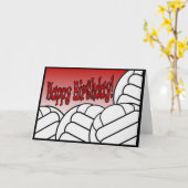 Volleybal - Happy Birthday van de grootste fan! Kaart (Gele Bloem)