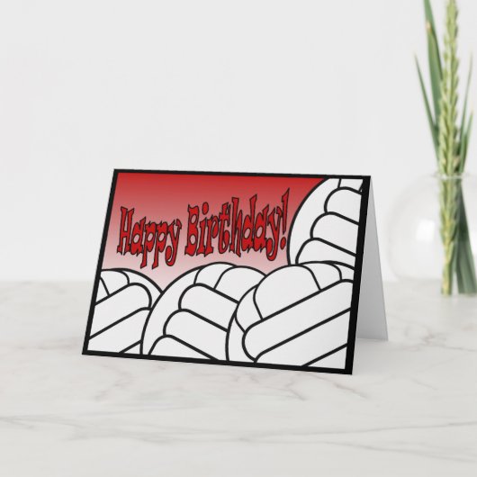 Volleybal - Happy Birthday van de grootste fan! Kaart (Voorkant)