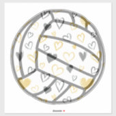 Volleybal Harten Vinyl Decal Sticker (Vel)