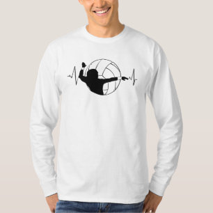 Volleybal - Hartslag van volleybalspeler T-shirt