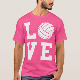 Volleybal Heart Love Volleybalspeler Beach Vol T-shirt