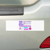 Volleybal herhaling bumpersticker (Op auto)