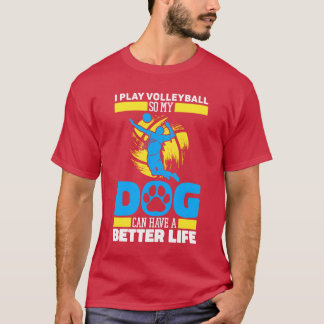 Volleybal Hond familie jongen T-shirt
