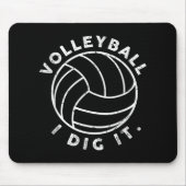 Volleybal I Dig It Fun Muismat (Voorkant)