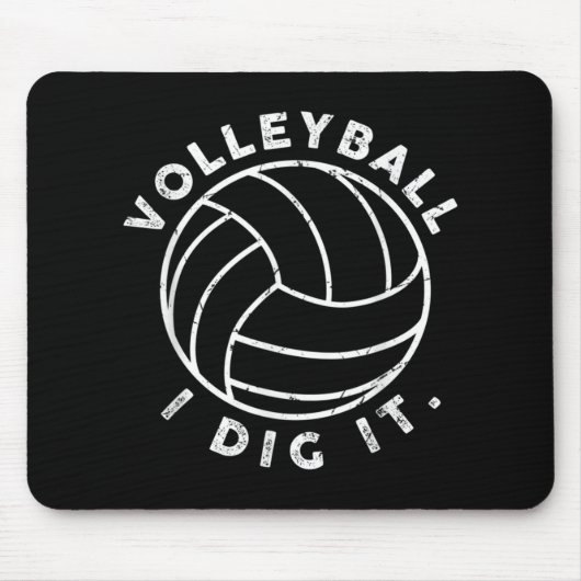Volleybal I Dig It Fun Muismat (Voorkant)