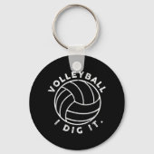 Volleybal I Dig It Fun Sleutelhanger (Voorkant)