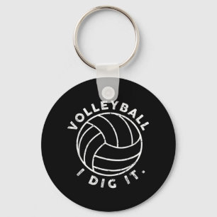 Volleybal I Dig It Fun Sleutelhanger