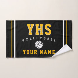 Volleybal Icoon, Aangepaste Naam & School, Team Ca Handdoek