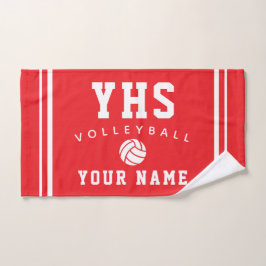 Volleybal Icoon, Aangepaste Naam & School, Team Ca Handdoek