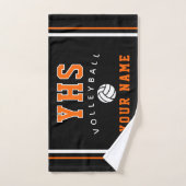 Volleybal Icoon, Aangepaste naam & school, Teamcad Handdoek (Handdoek)