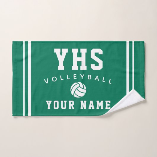 Volleybal Icoon, Aangepaste naam & school, Teamcad Handdoek (Handdoek)