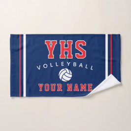 Volleybal Icoon, Aangepaste naam & school, Teamcad Handdoek