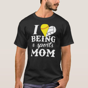 Volleybal Ik hou ervan om een sportmoeder te zijn T-shirt