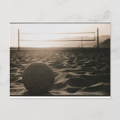 Volleybal in de zand briefkaart (Voorkant)