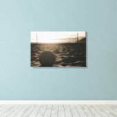 Volleybal in de zand canvas afdruk (Insitu (Houten vloer))