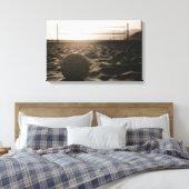 Volleybal in de zand canvas afdruk (Insitu (Slaapkamer))
