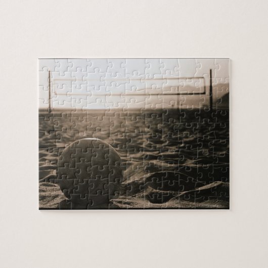 Volleybal in de zand legpuzzel (Horizontaal)