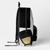 Volleybal in goud, wit en zwart bedrukte rugzak (Links)