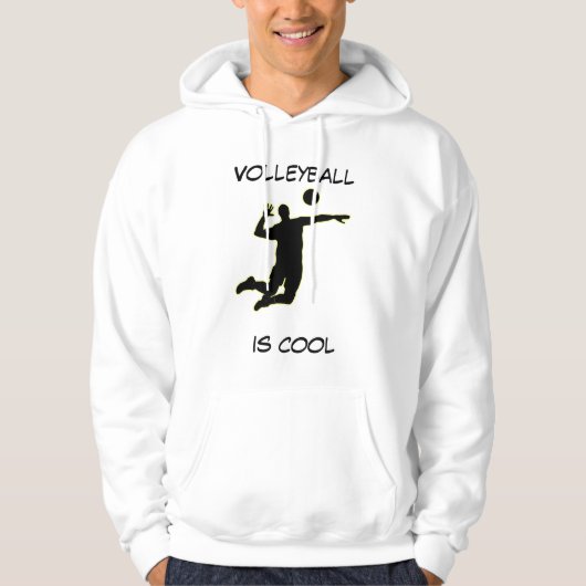 Volleybal is een koele aanpasbare hoodie. hoodie (Voorkant)