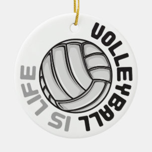 Volleybal is het leven keramisch ornament
