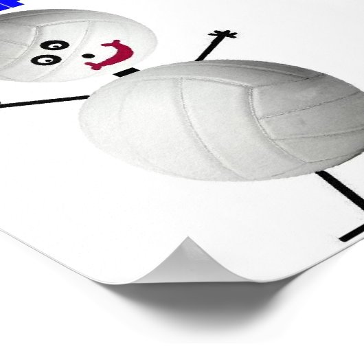 Volleybal is het leven poster (Hoek)