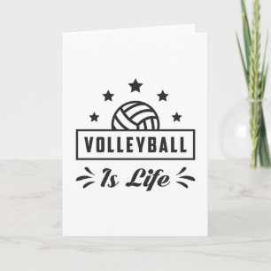 Volleybal is Life Sports Beach Volleybal cadeau Kaart