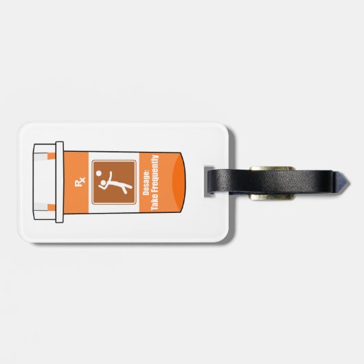 Volleybal Is Mijn Drug Bagagelabel (Achterkant horizontaal)