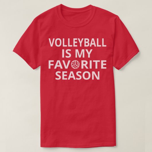 Volleybal is mijn favoriete seizoen II T-shirt (Design voorkant)