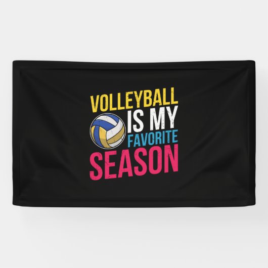 Volleybal Is Mijn Favoriete Seizoen Spandoek (Horizontaal)