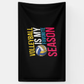 Volleybal Is Mijn Favoriete Seizoen Spandoek (Verticaal)