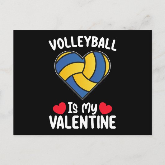 Volleybal is mijn Valentijnsdag sport Briefkaart (Voorkant)