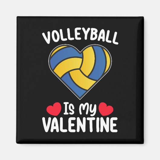 Volleybal is mijn Valentijnsdag sport Magneet (Voorkant)