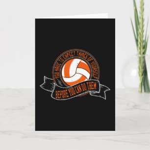 Volleybal - je moet dingen van jezelf verwachten kaart