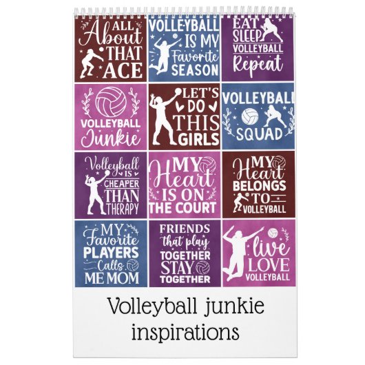 Volleybal junkie inspiraties kalender (Hoes)
