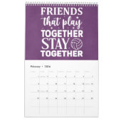 Volleybal junkie inspiraties kalender (Feb 2026)